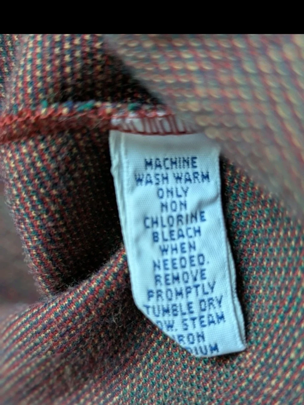 VTG Polo Ralph Lauren Men's Polo Sz Large Red Tartan Plaid Made In The USA 90's